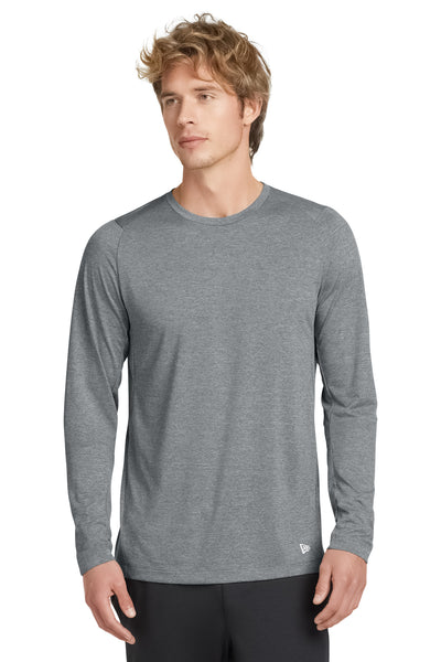 Custom New Era  Series Performance Long Sleeve Crew Tee. NEA201