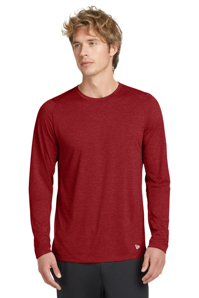 Custom New Era  Series Performance Long Sleeve Crew Tee. NEA201