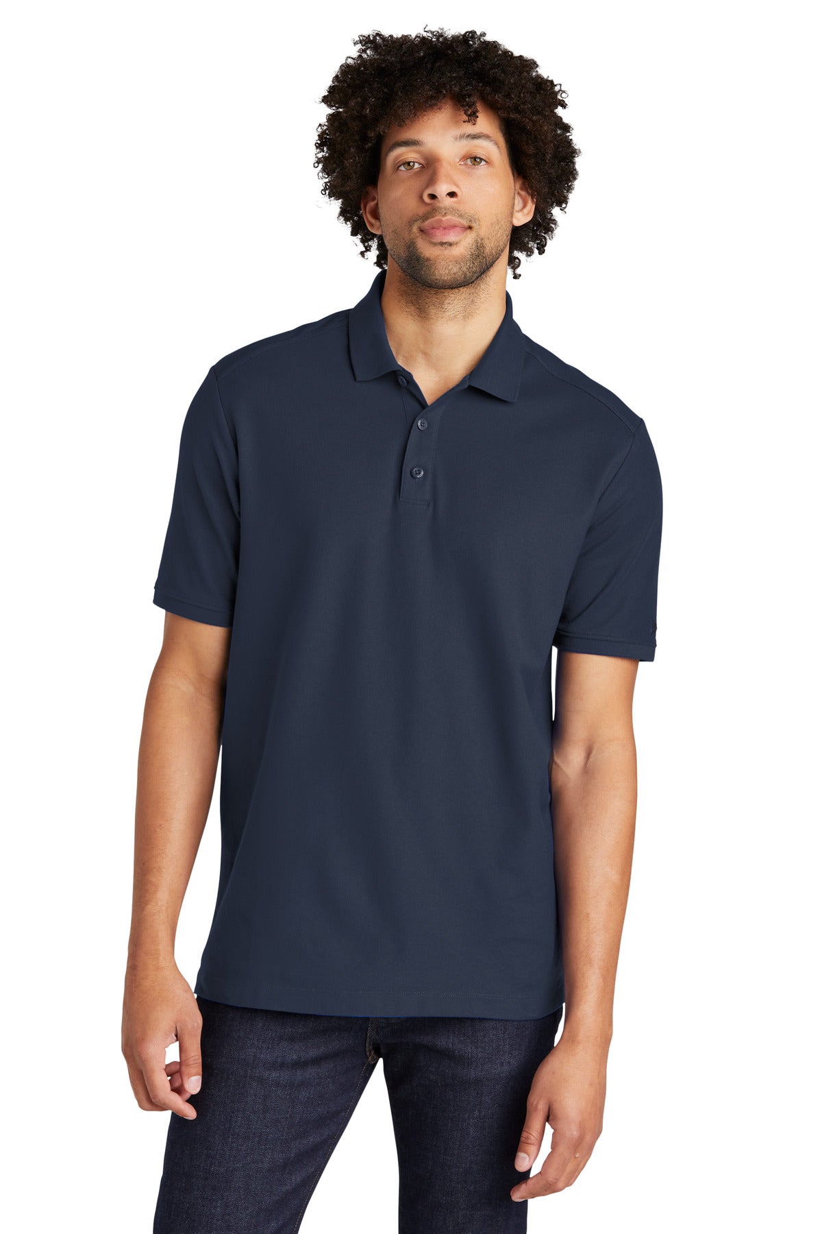 Custom New Era  Venue Home Plate Polo. NEA300