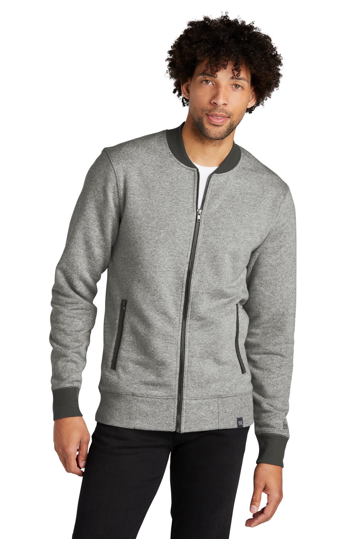 Custom New Era  French Terry Baseball Full-Zip. NEA503