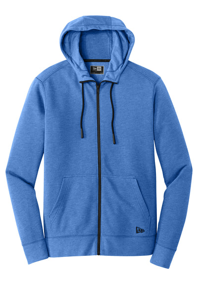 Custom New Era  Tri-Blend Fleece Full-Zip HoodieNEA511