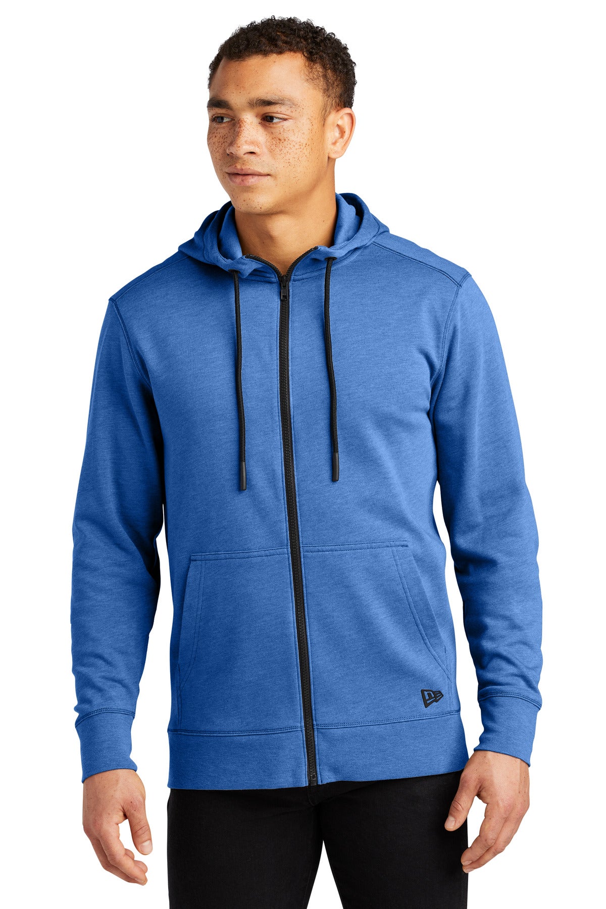 Custom New Era  Tri-Blend Fleece Full-Zip HoodieNEA511