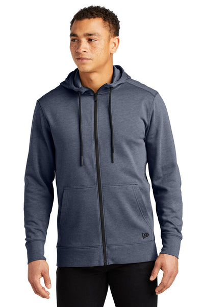 Custom New Era  Tri-Blend Fleece Full-Zip HoodieNEA511