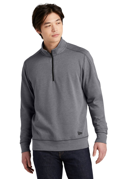 Custom New Era  Tri-Blend Fleece 1/4-Zip Pullover. NEA512
