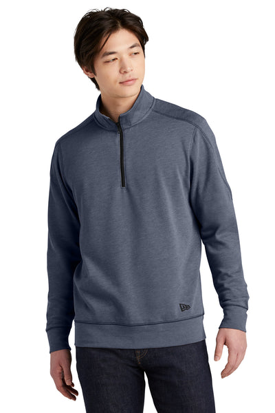 Custom New Era  Tri-Blend Fleece 1/4-Zip Pullover. NEA512