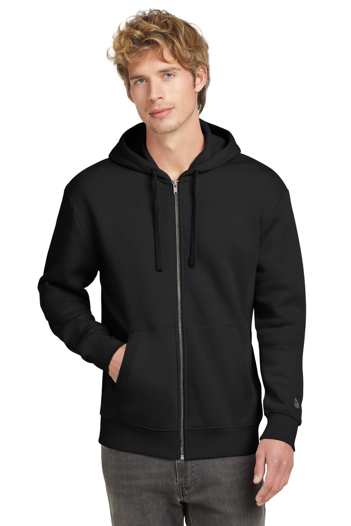 Custom New Era Heritage Fleece Full-Zip Hoodie NEA526