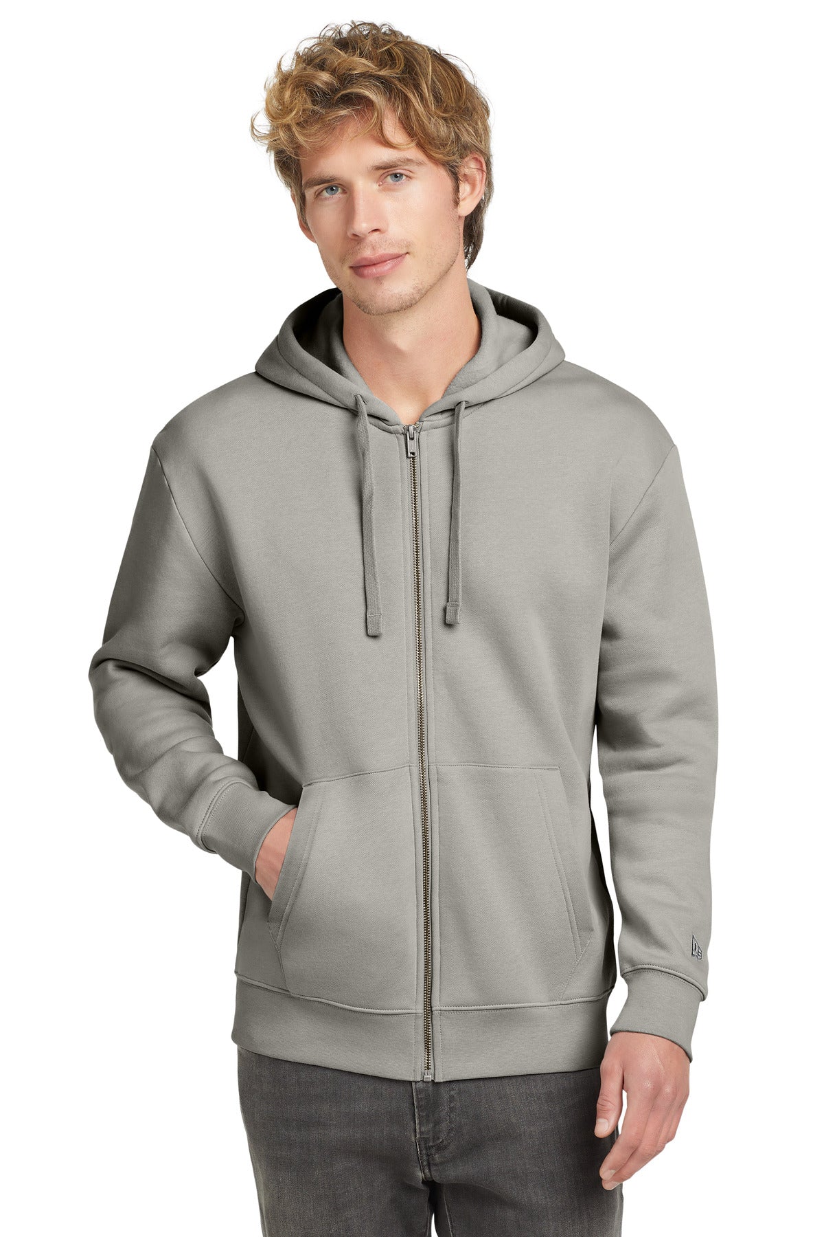 Custom New Era Heritage Fleece Full-Zip Hoodie NEA526