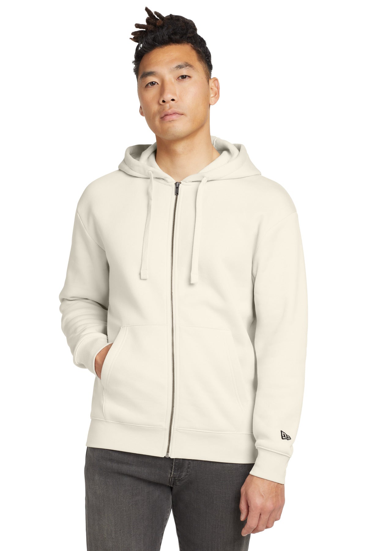 Custom New Era Heritage Fleece Full-Zip Hoodie NEA526