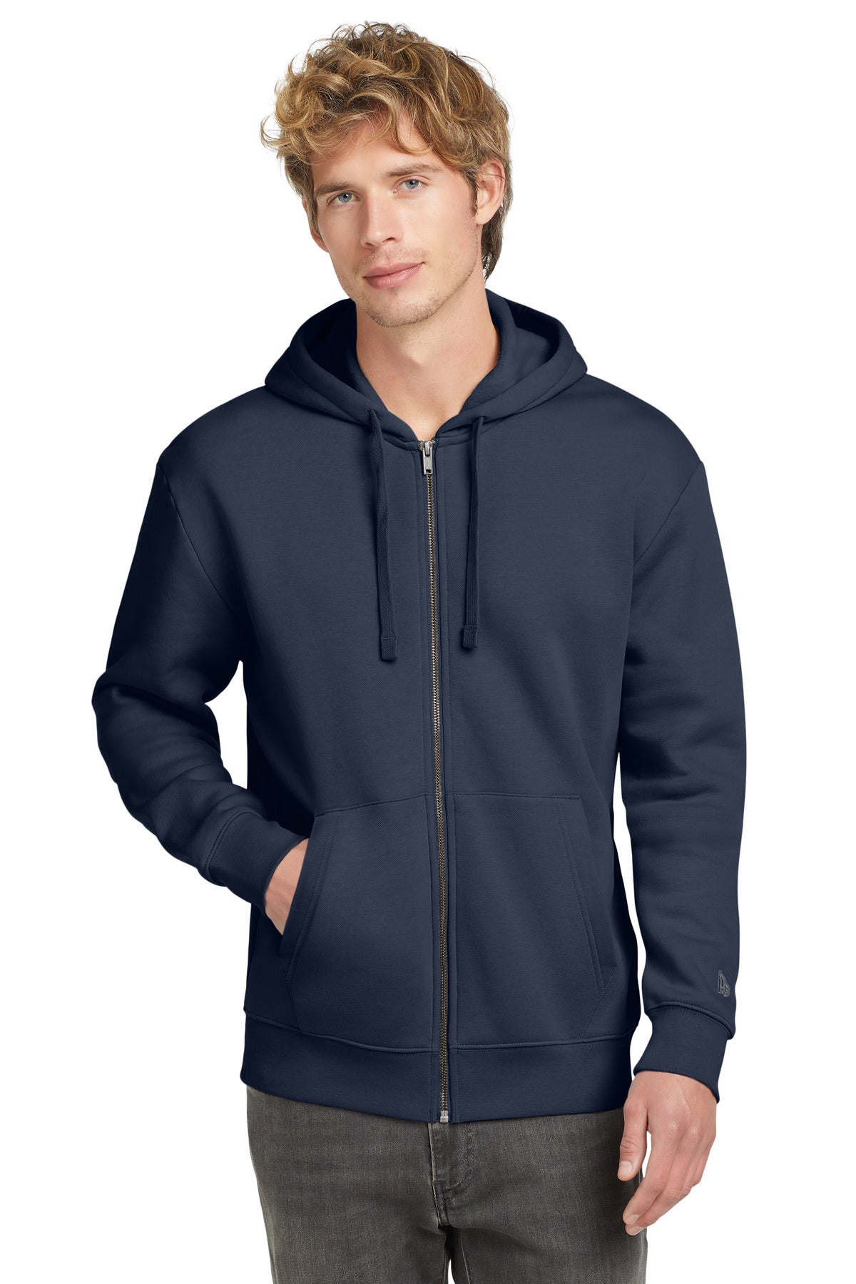 Custom New Era Heritage Fleece Full-Zip Hoodie NEA526