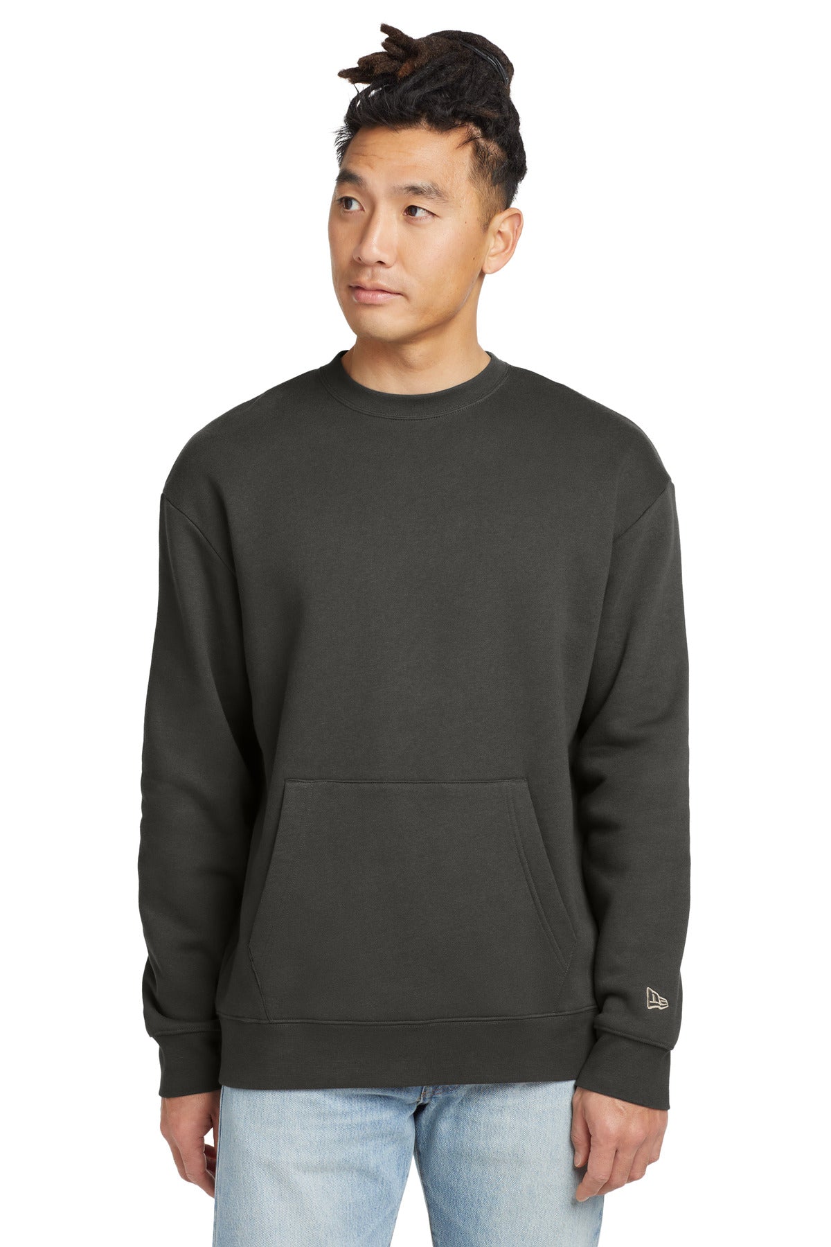 Custom New Era Heritage Fleece Pocket Crew NEA527