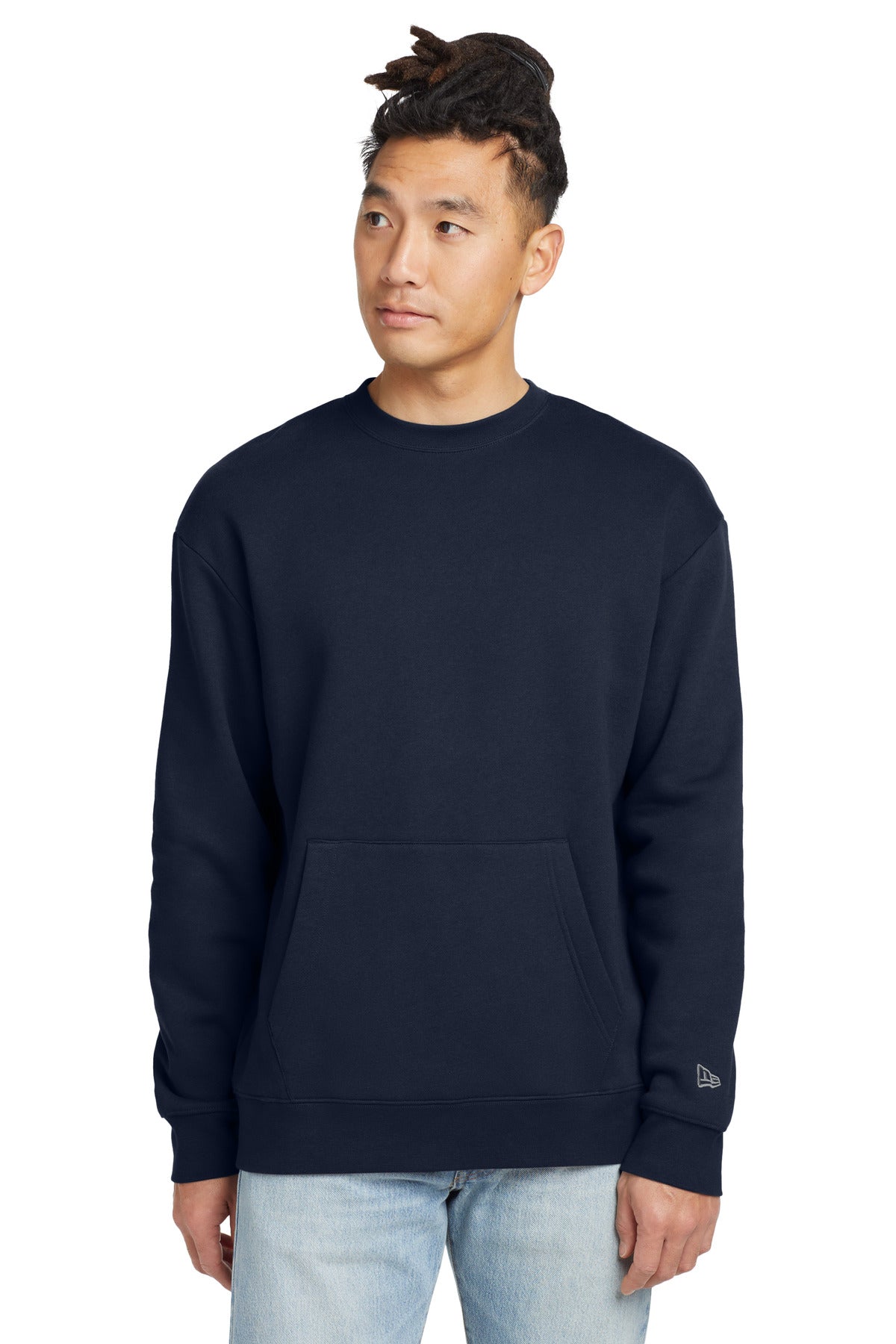 Custom New Era Heritage Fleece Pocket Crew NEA527