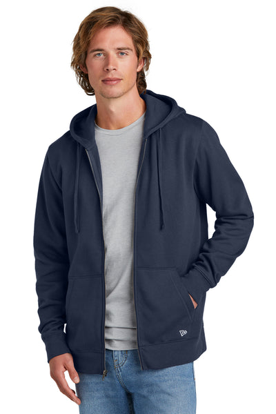 Custom New Era Comeback Fleece Full-Zip Hoodie NEA551