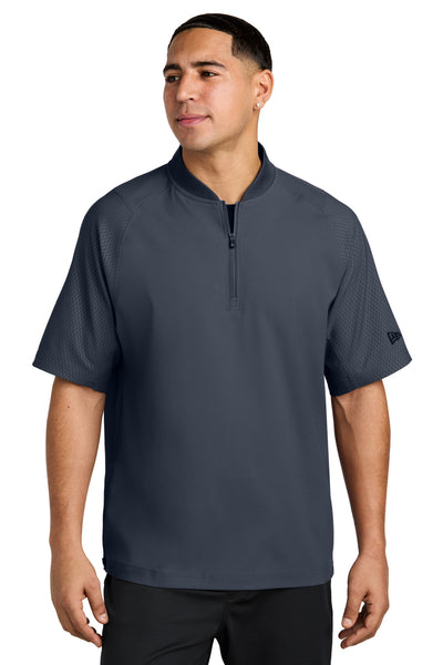 Custom New Era  Cage Short Sleeve 1/4-Zip Jacket. NEA600