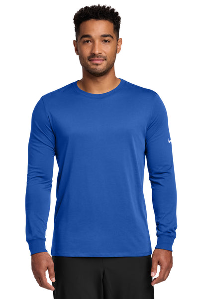 Custom Personalized Nike Dri-FIT Cotton/Poly Long Sleeve Tee. NKBQ5230