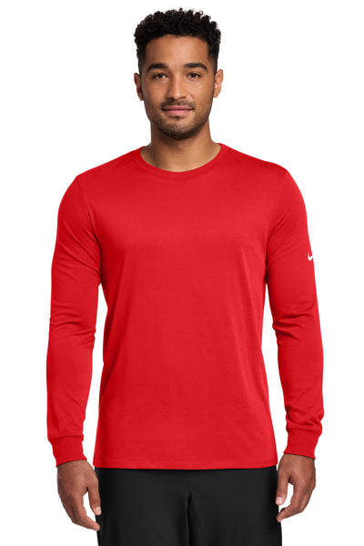 Custom Personalized Nike Dri-FIT Cotton/Poly Long Sleeve Tee. NKBQ5230