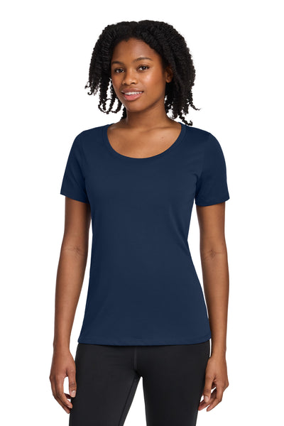 Custom Personalized Nike Women's Dri-FIT Cotton/Poly Scoop Neck Tee. NKBQ5234