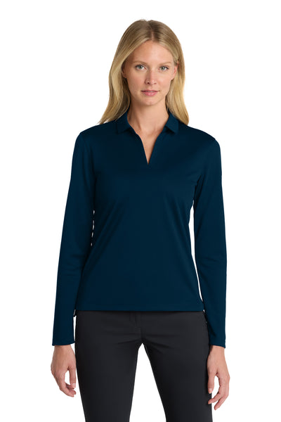 Custom Personalized Nike Women's Dri-FIT Micro Pique 2.0 Long Sleeve Polo NKDC2105