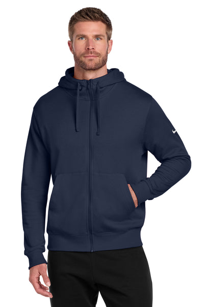 Custom Personalized Nike Club Fleece Sleeve Swoosh Full-Zip Hoodie NKDR1513