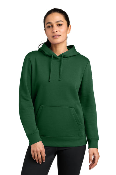 Custom Personalized Nike Women's Club Fleece Sleeve Swoosh Pullover Hoodie NKFD9889
