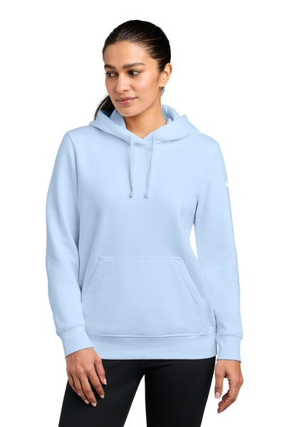 Custom Personalized Nike Women's Club Fleece Sleeve Swoosh Pullover Hoodie NKFD9889