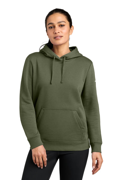 Custom Personalized Nike Women's Club Fleece Sleeve Swoosh Pullover Hoodie NKFD9889