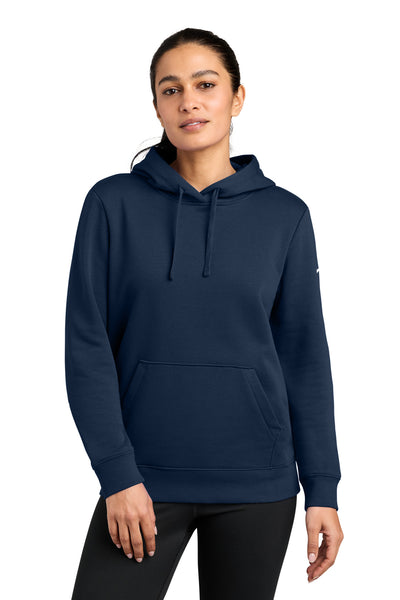 Custom Personalized Nike Women's Club Fleece Sleeve Swoosh Pullover Hoodie NKFD9889