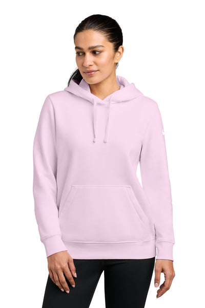 Custom Personalized Nike Women's Club Fleece Sleeve Swoosh Pullover Hoodie NKFD9889