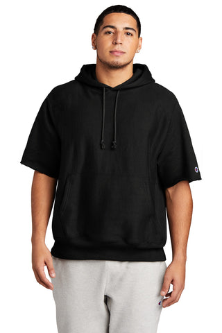 Custom Champion   Reverse Weave   Short Sleeve Hooded Sweatshirt S101SS