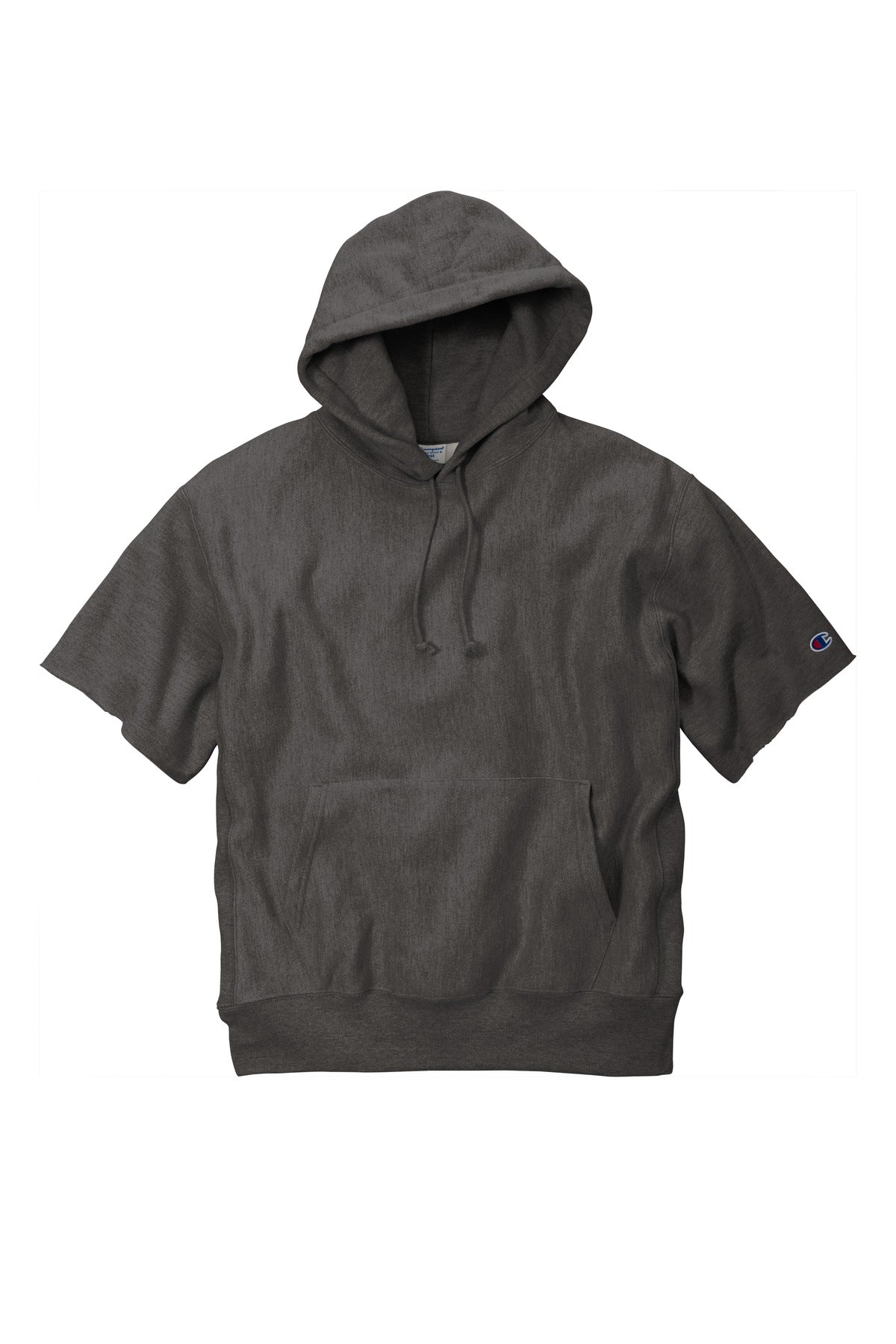 Custom Champion   Reverse Weave   Short Sleeve Hooded Sweatshirt S101SS