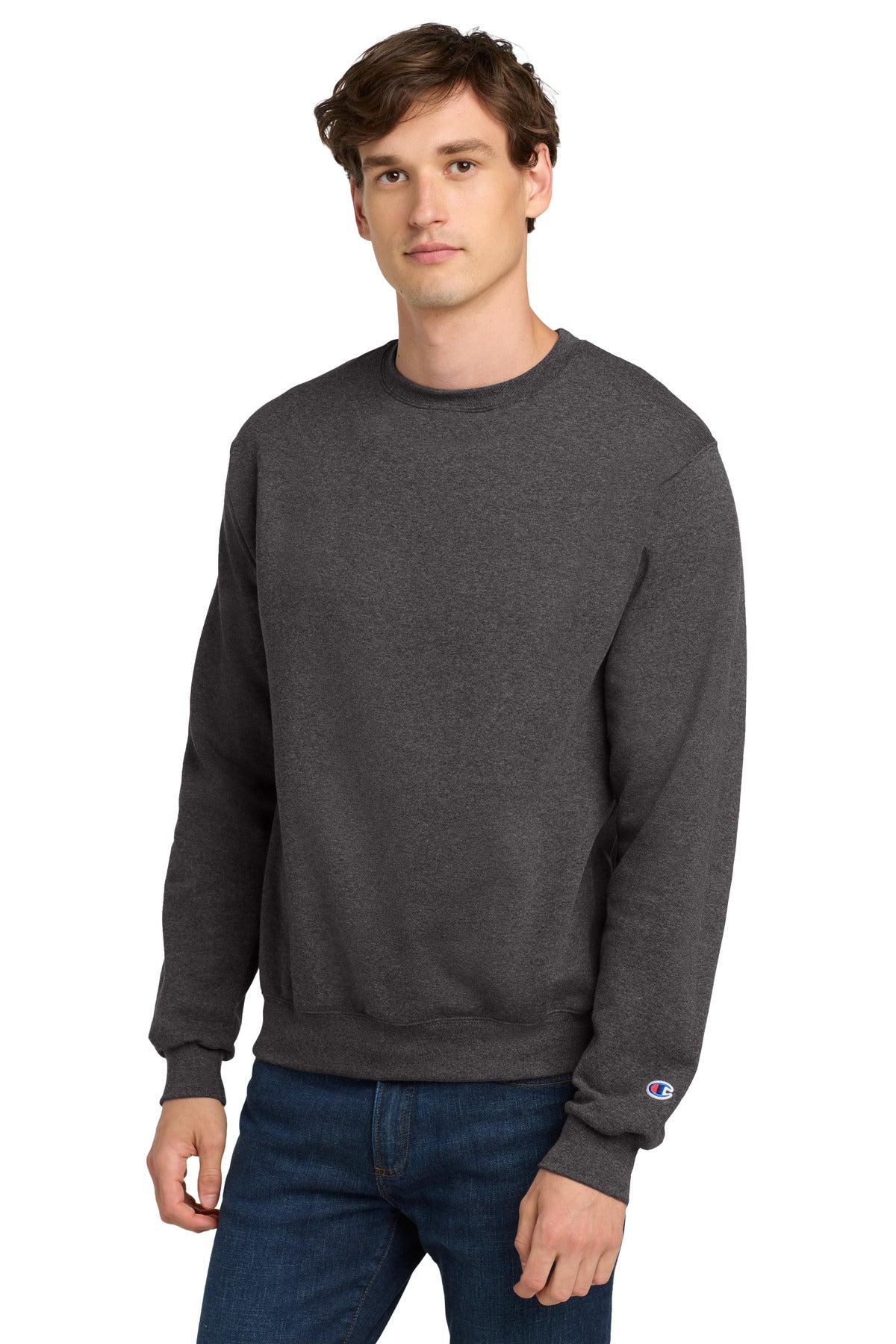 Custom Champion  Powerblend Crewneck Sweatshirt. S6000