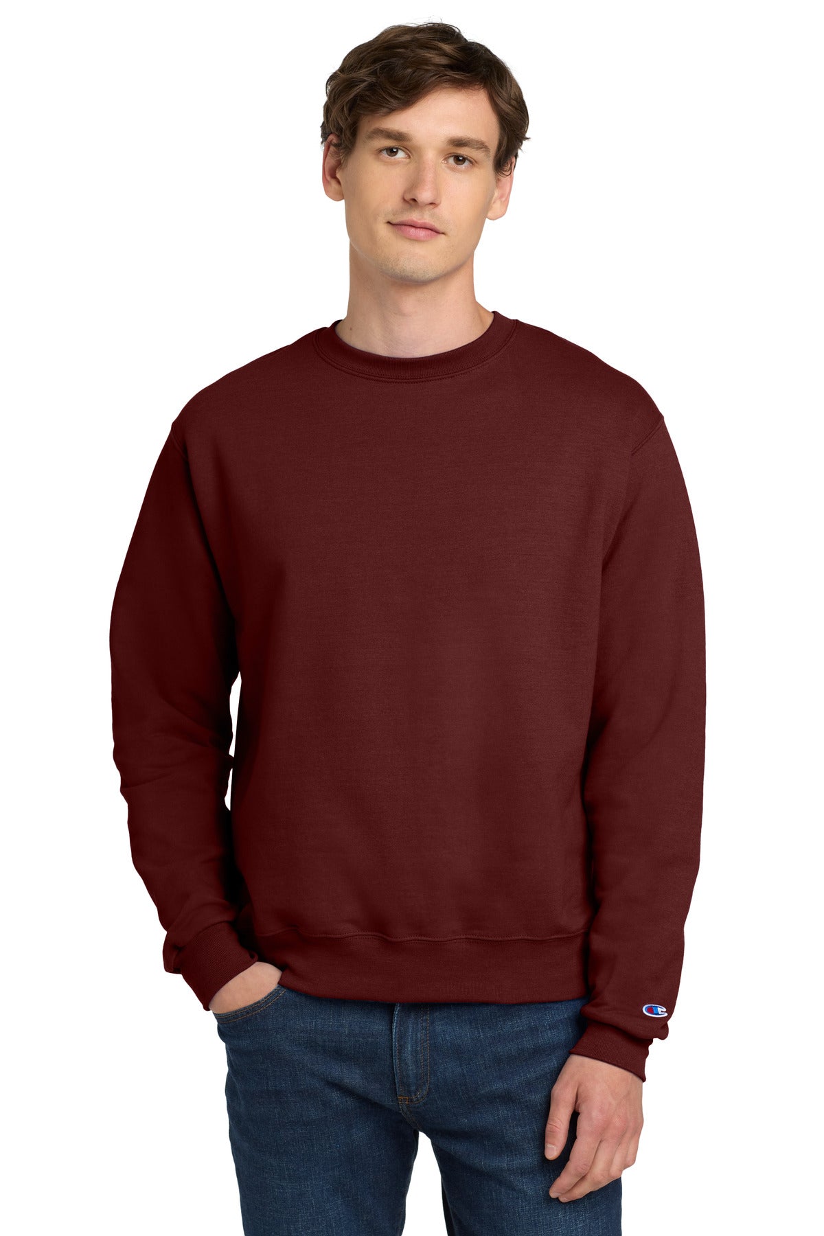 Custom Champion  Powerblend Crewneck Sweatshirt. S6000