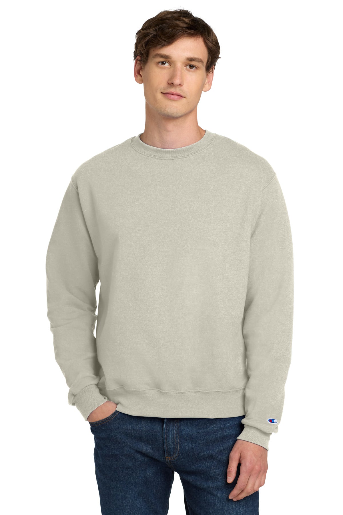 Custom Champion  Powerblend Crewneck Sweatshirt. S6000