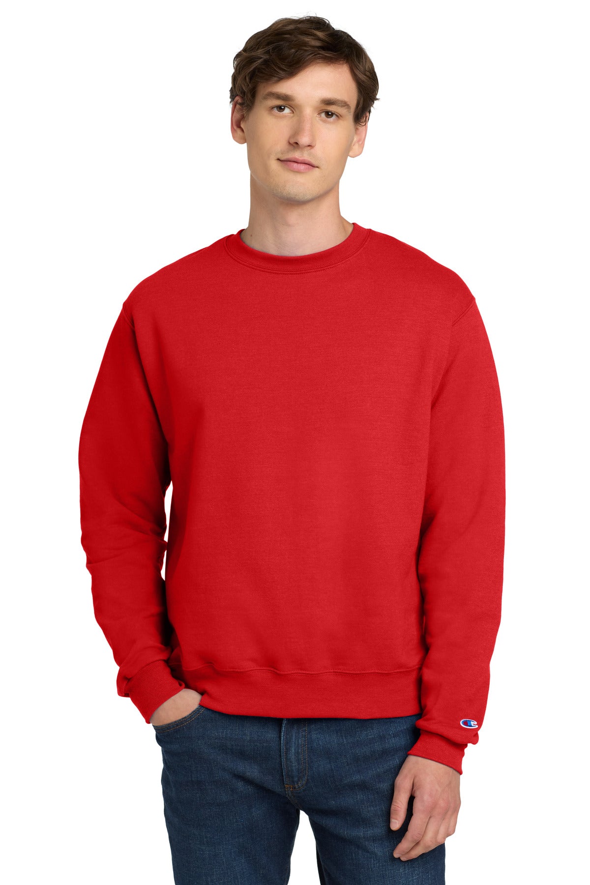 Custom Champion  Powerblend Crewneck Sweatshirt. S6000