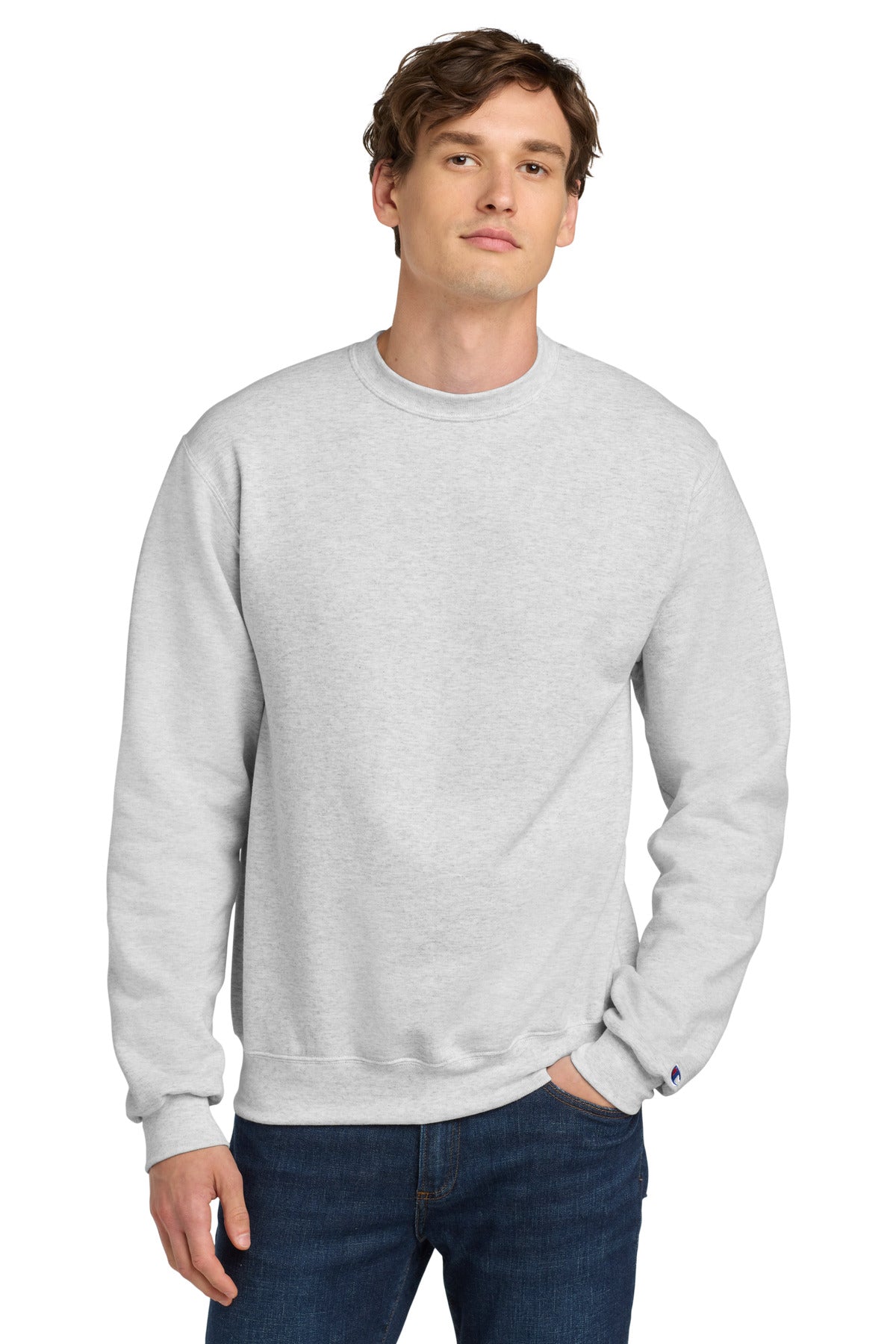 Custom Champion  Powerblend Crewneck Sweatshirt. S6000