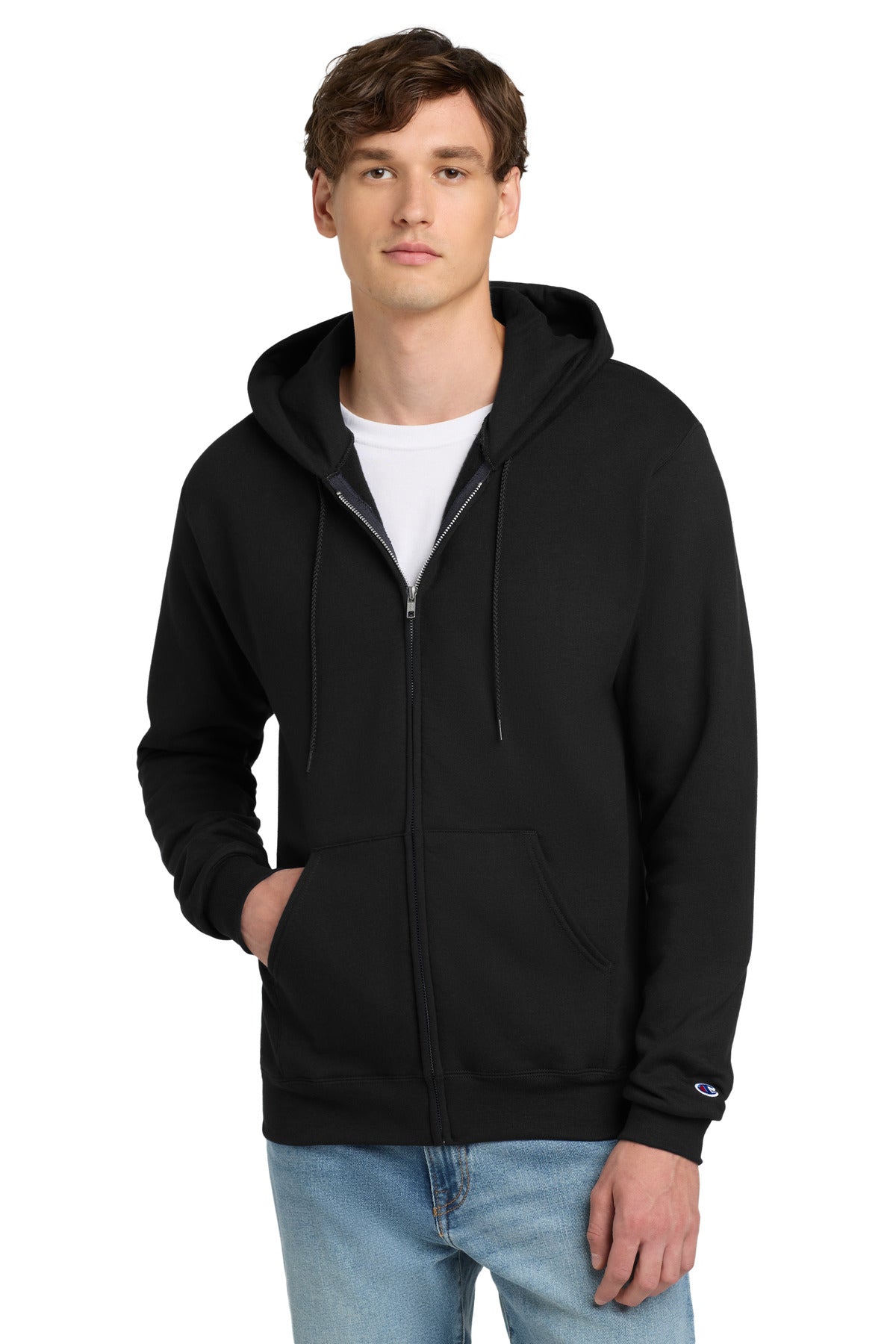 Custom Champion Powerblend Full-Zip Hoodie.S800