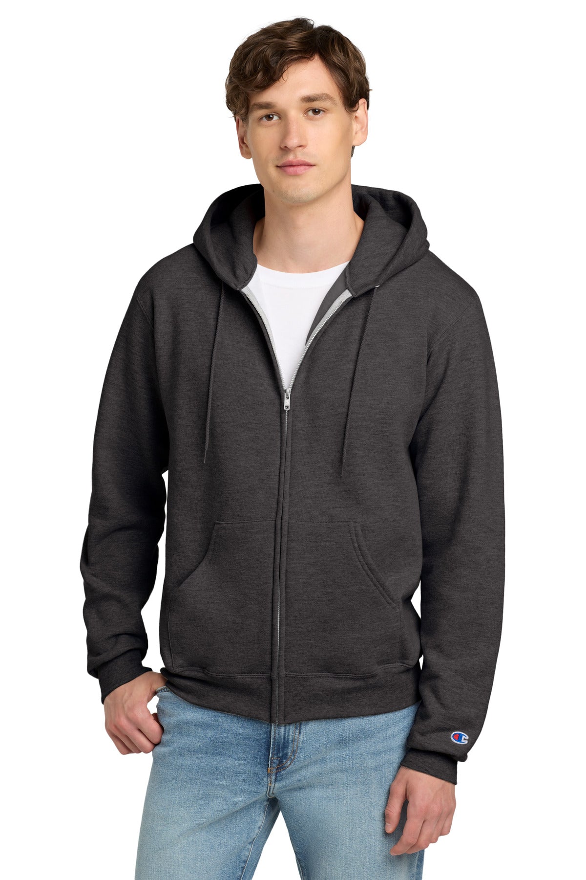 Custom Champion Powerblend Full-Zip Hoodie.S800