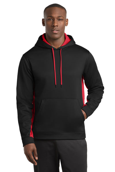 Custom Personalized Sport-Tek ®  Sport-Wick ®  Fleece Colorblock Hooded Pullover. ST235