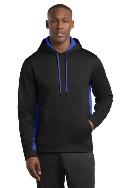 Custom Personalized Sport-Tek ®  Sport-Wick ®  Fleece Colorblock Hooded Pullover. ST235