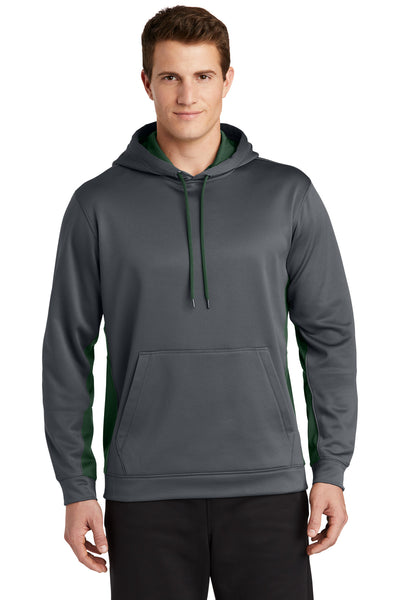 Custom Personalized Sport-Tek ®  Sport-Wick ®  Fleece Colorblock Hooded Pullover. ST235
