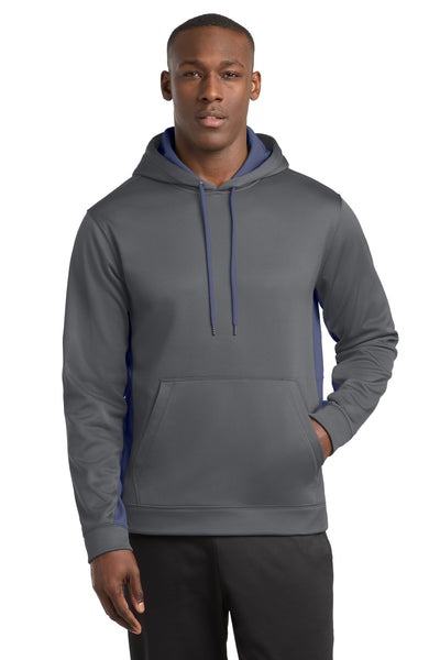 Custom Personalized Sport-Tek ®  Sport-Wick ®  Fleece Colorblock Hooded Pullover. ST235