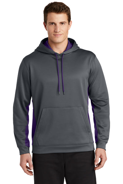 Custom Personalized Sport-Tek ®  Sport-Wick ®  Fleece Colorblock Hooded Pullover. ST235