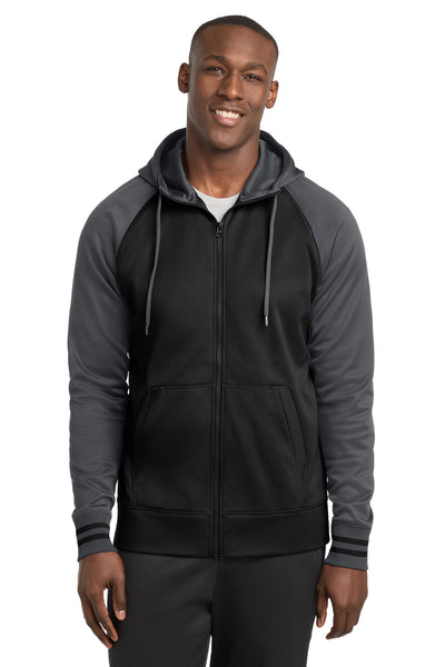 Custom Personalized Sport-Tek ®  Sport-Wick ®  Varsity Fleece Full-Zip Hooded Jacket. ST236