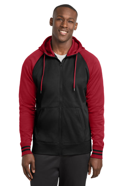Custom Personalized Sport-Tek ®  Sport-Wick ®  Varsity Fleece Full-Zip Hooded Jacket. ST236