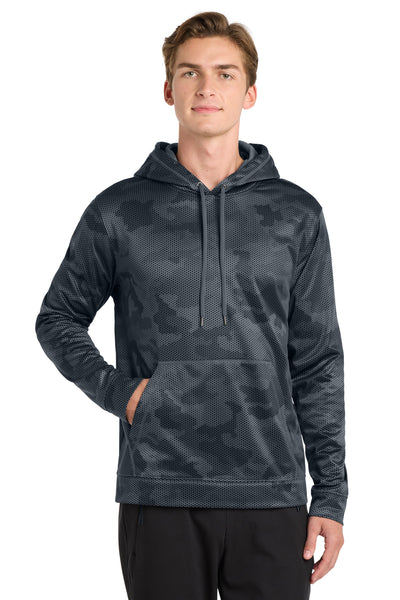 Custom Personalized Sport-Tek ®  Sport-Wick ®  CamoHex Fleece Hooded Pullover. ST240