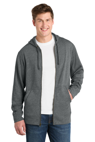 Custom Personalized Sport-Tek  ®  PosiCharge  ®  Tri-Blend Wicking Fleece Full-Zip Hooded Jacket ST293