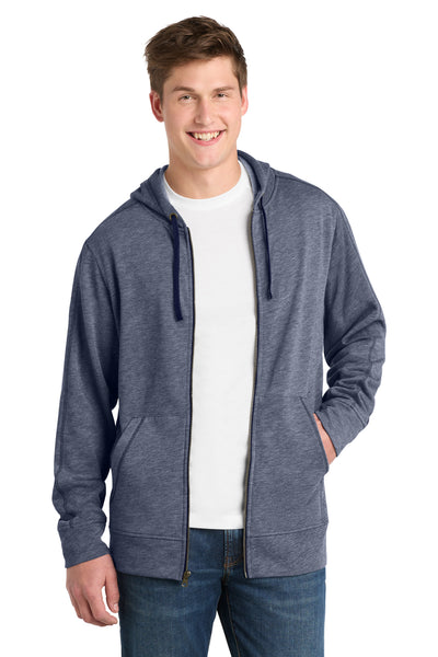Custom Personalized Sport-Tek  ®  PosiCharge  ®  Tri-Blend Wicking Fleece Full-Zip Hooded Jacket ST293