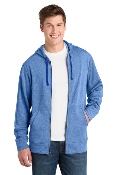 Custom Personalized Sport-Tek  ®  PosiCharge  ®  Tri-Blend Wicking Fleece Full-Zip Hooded Jacket ST293