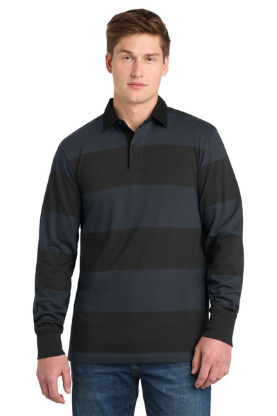 Custom Personalized Sport-Tek ®  Classic Long Sleeve Rugby Polo. ST301