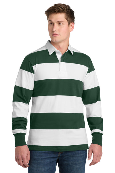 Custom Personalized Sport-Tek ®  Classic Long Sleeve Rugby Polo. ST301