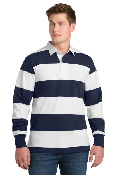 Custom Personalized Sport-Tek ®  Classic Long Sleeve Rugby Polo. ST301